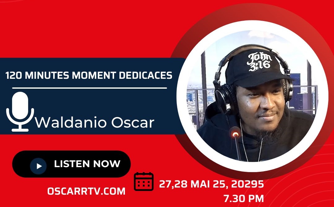 Animateur de radio en direct sur Oscar RTV, émission “120 minutes Moment dédicace”.